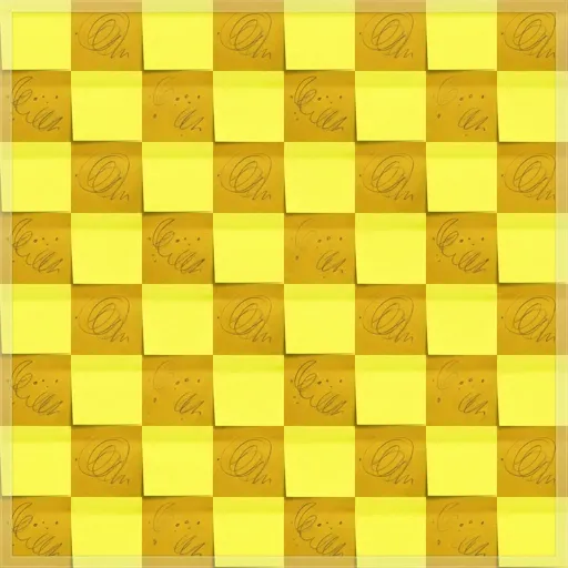 Chessboard 19 — a gold paper board.