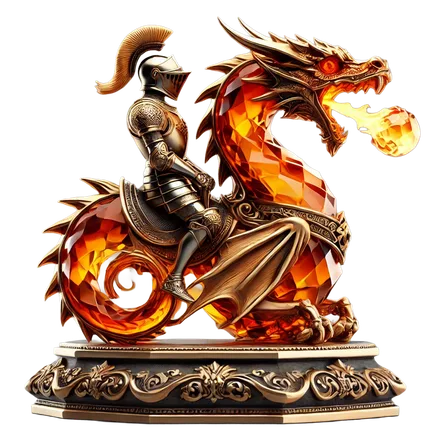 The Ember Rider, a knight from the collection.