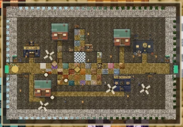 The minimap of Gearhaven, as the game draws it in the corner of the screen.