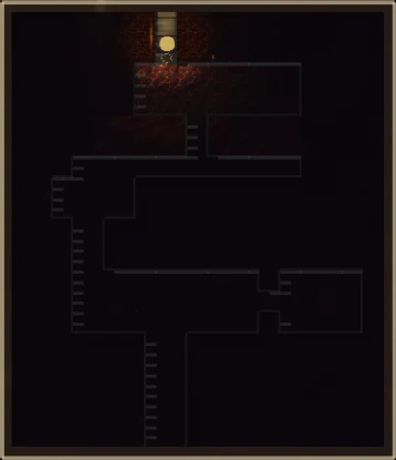 The minimap of The Emberway, as the game draws it in the corner of the screen.