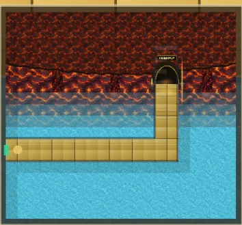The minimap of The Gilded Road, as the game draws it in the corner of the screen.