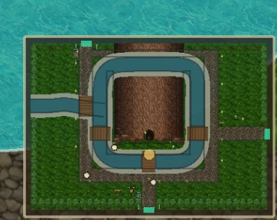 The minimap of Verdant Vale, as the game draws it in the corner of the screen.